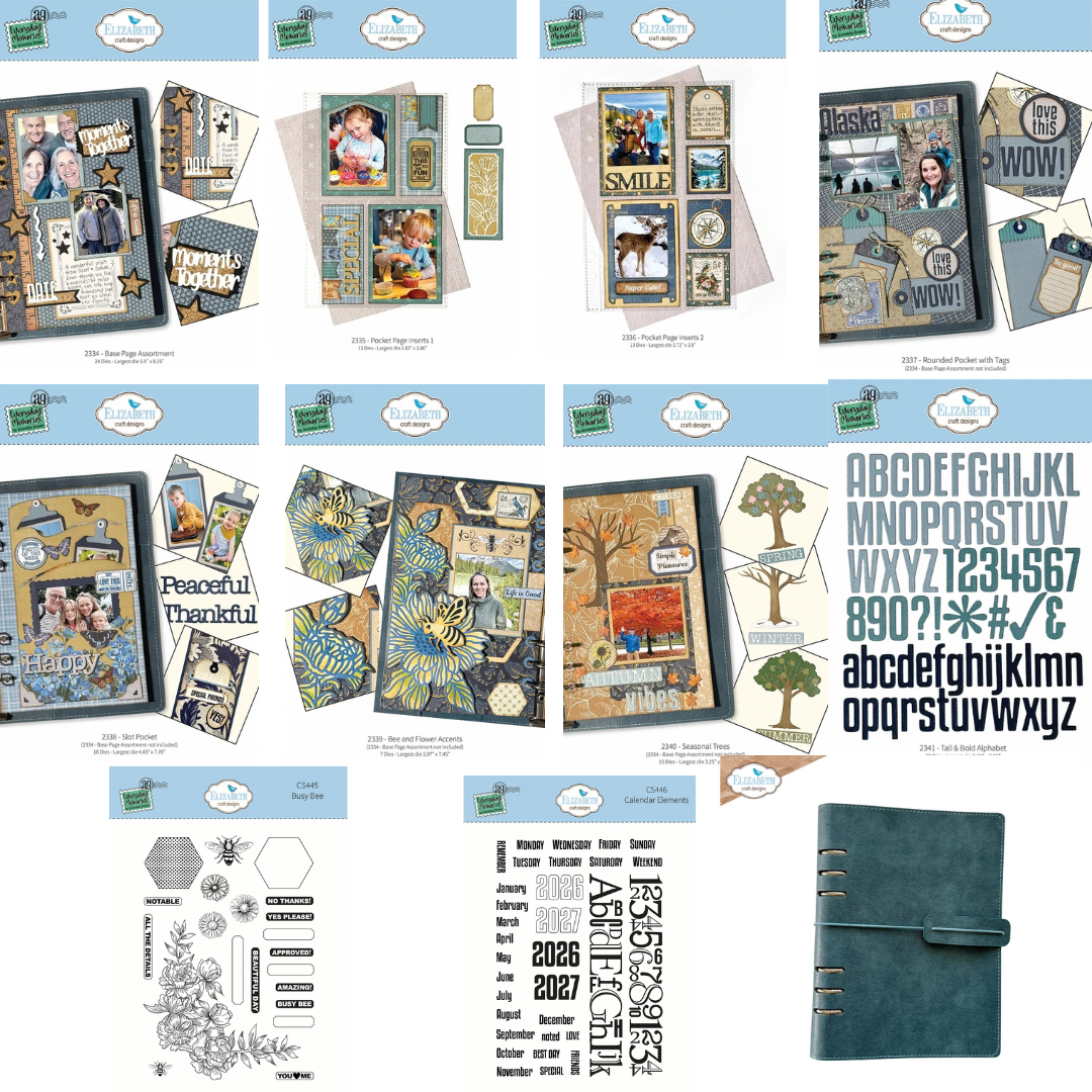 Elizabeth Craft Design Everyday Memories Star Buy Bundle with Slate Large Memory Binder