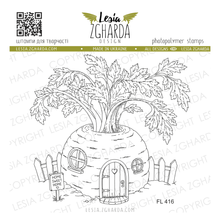 Lesia Zgharda Fairytale Carrot House Stamp