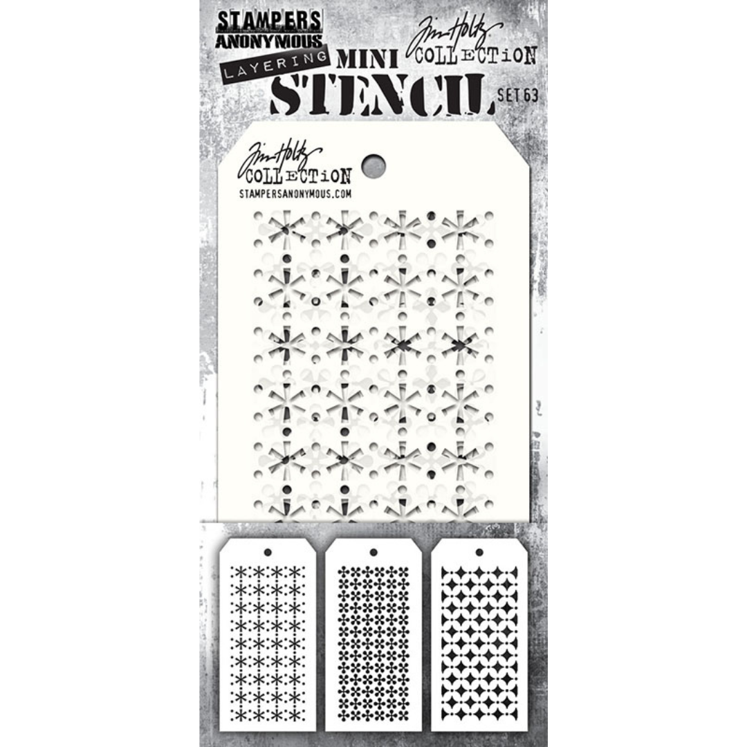 Tim Holtz Mini Layering Stencil Set #63