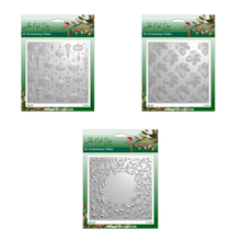 John Next Door 3D Embossing Folder Trio Half Price Offer- Retro Baubles, Pinecones & Hawthorn