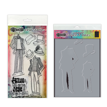 Dylusions Couture Stamps, Stencils & Masks - Man About Town