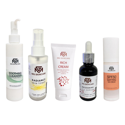 MG Skincare Recovering Dry/Rosacea Kit with Free Tinted BB Cream Primer SPF50
