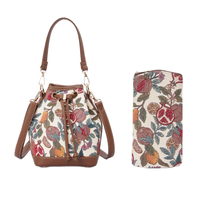 Signare Tapestry William Morris Pomegranate & Lemon Bucket Bag with Glasses Case