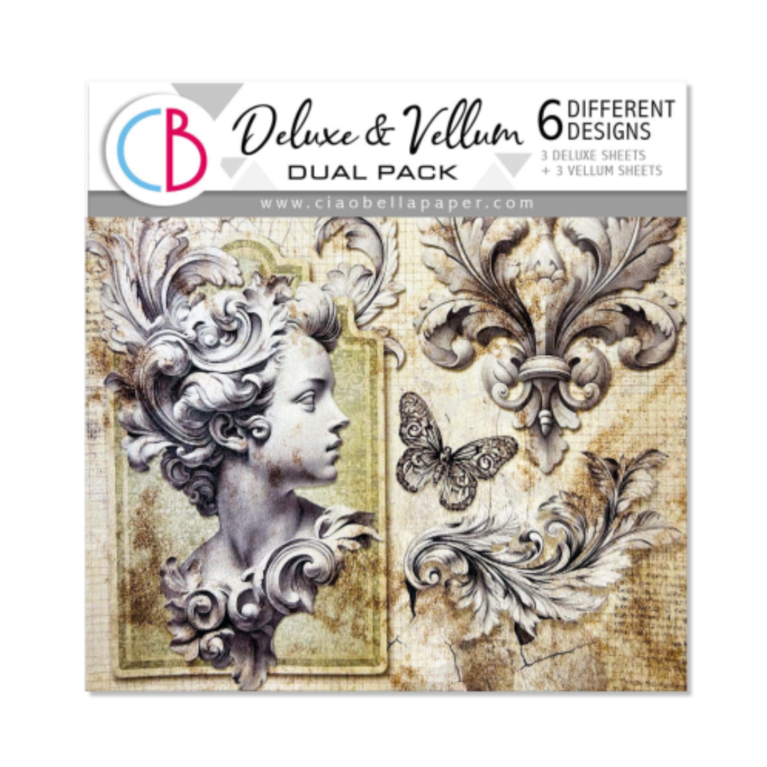 Ciao Bella Paper Typographic 6"x6" Deluxe & Vellum Selection