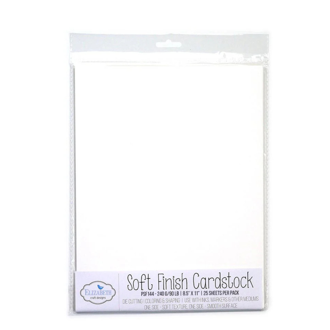 Elizabeth Craft 8.5" x 11" Soft Finish Cardstock - 25 Sheets - 240gsm