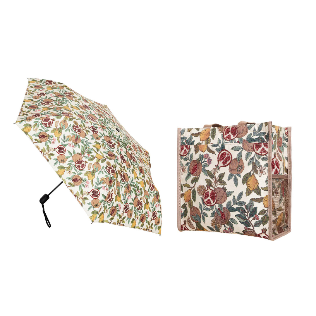 Signare Tapestry William Morris Pomegranate & Lemon Shopper Bag with Umbrella