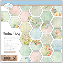 Elizabeth Craft 12" x 12" Garden Party Double-Sided Patterned Papers - 12 Sheets - 250gsm