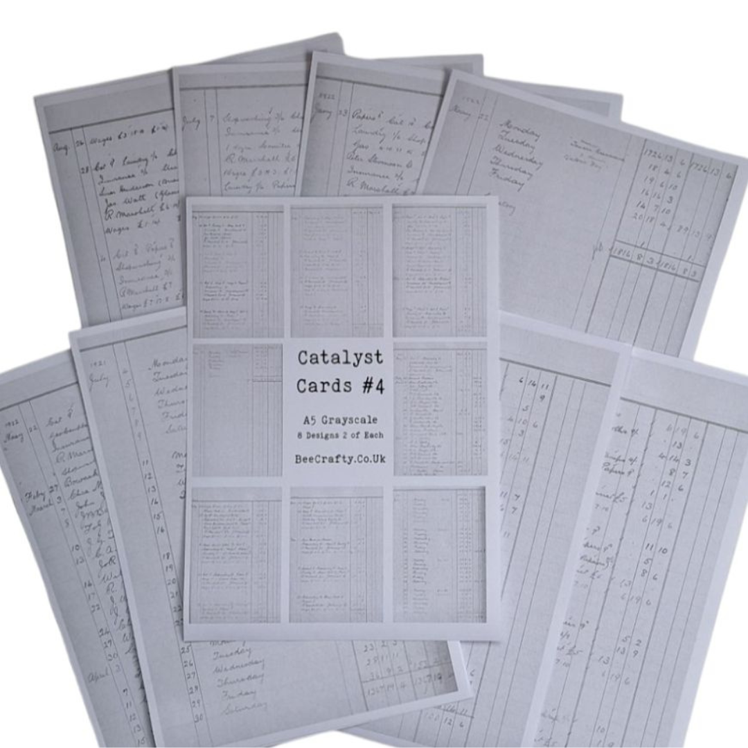 Bee Crafty Catalyst Cards #4 - A5 Greyscale