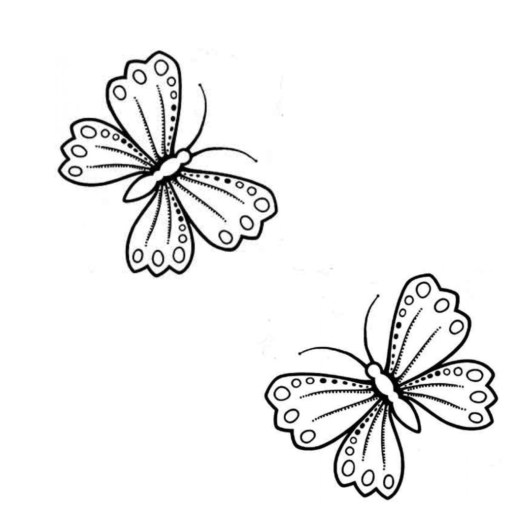 Stamp Addicts Teri's Vellum Butterflies 2 x Cling Mounted Rubber Stamps