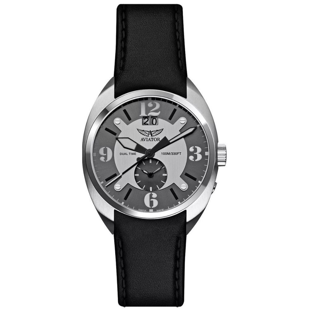 Aviator MiG-21 Fishbed Grey M.1.14.0.087.4 Men's Watch