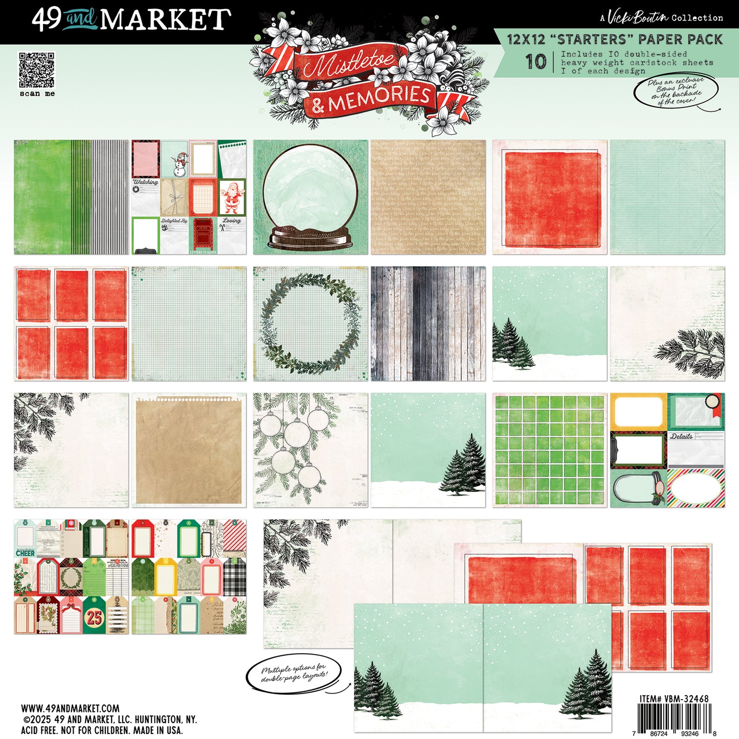 49 & Market Mistletoe and Memories Complete Collection with FREE Tote Bag