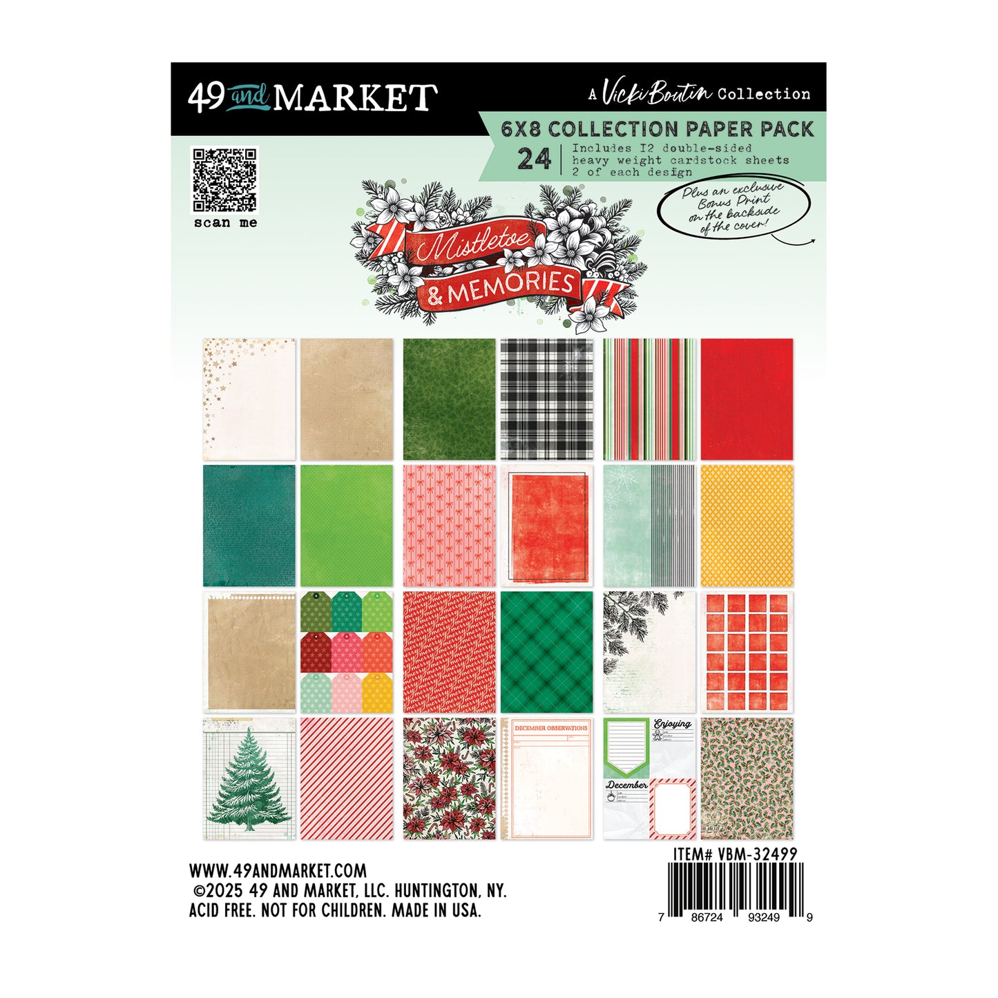 49 & Market Mistletoe and Memories Mini Papercrafting Kit