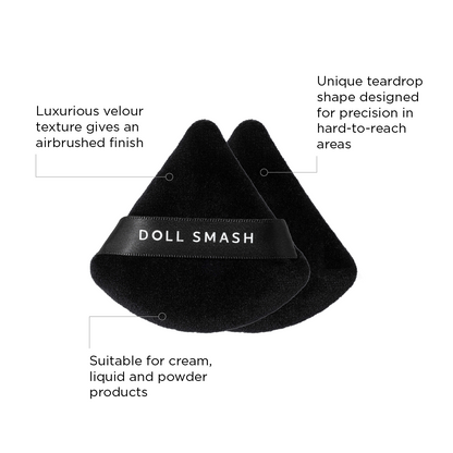 Doll Smash Cosmetics Full Make Up Brush Set With Free Velour Powder Puff Set worth £16.00
