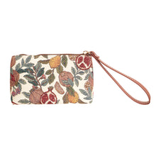 Signare Tapestry  William Morris Pomegranate & Lemon Flat Bag and Wristlet