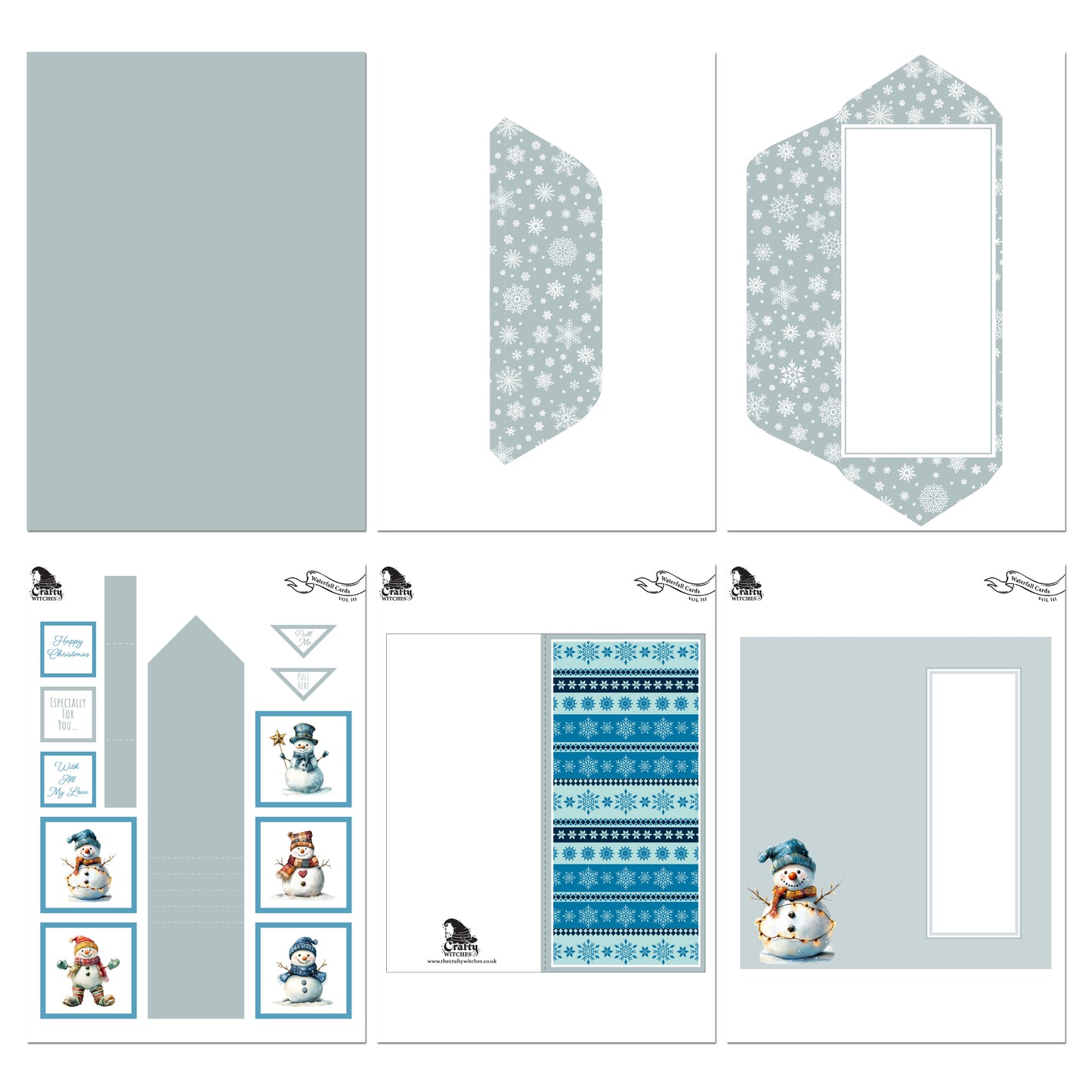 The Crafty Witches Waterfall Cards Vol III Digital Collection