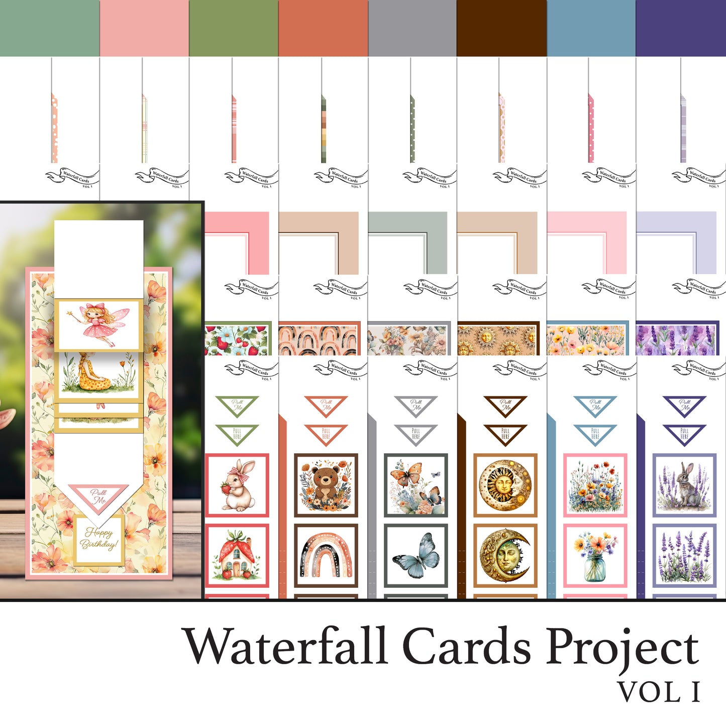 The Crafty Witches Waterfall Cards Vol I Digital Collection