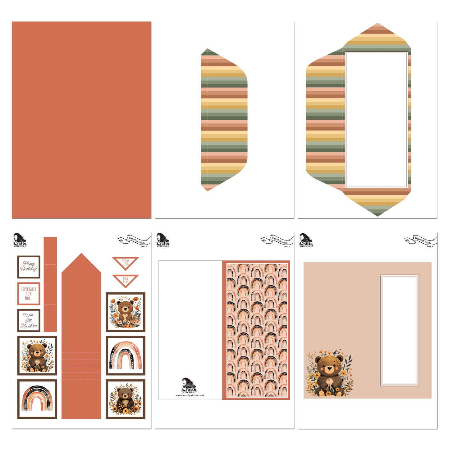 The Crafty Witches Waterfall Cards Vol I Digital Collection
