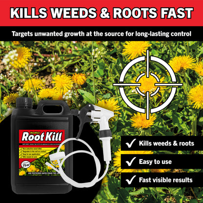 Weedblast 2 x 2.5L Root Kill Glyphosate RTU & 1 x Long Hose Trigger