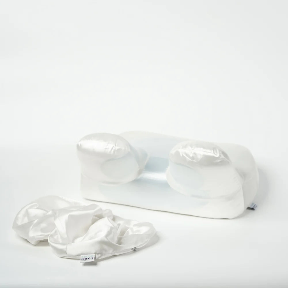The Recovery Pillow with 1x Mulberry Silk Pillowcase and Bonus Pillowcase