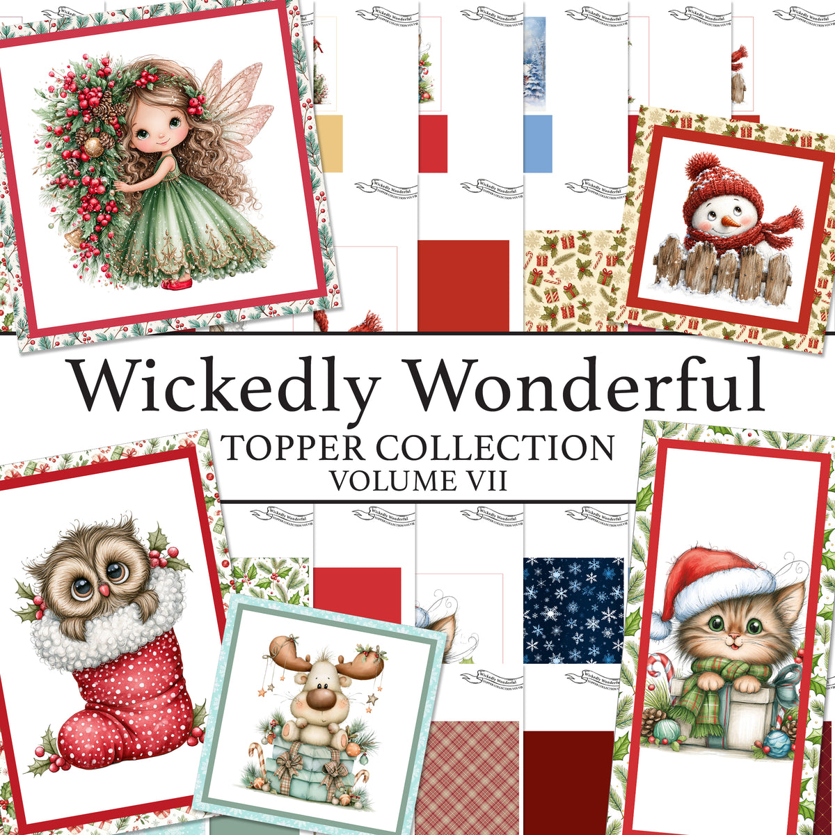 The Crafty Witches Wickedly Wonderful Toppers & Sentiments Vol II Digital Collection