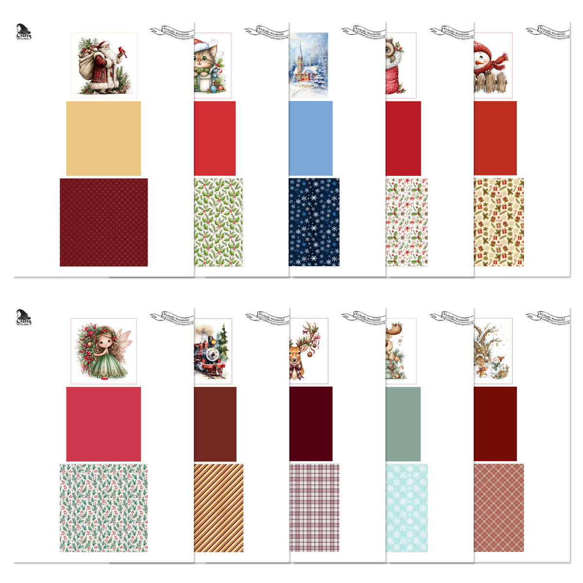 The Crafty Witches Wickedly Wonderful Toppers & Sentiments Vol II Digital Collection