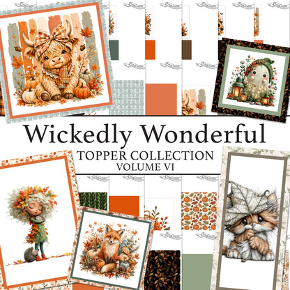The Crafty Witches Wickedly Wonderful Toppers & Sentiments Vol VI Digital Collection