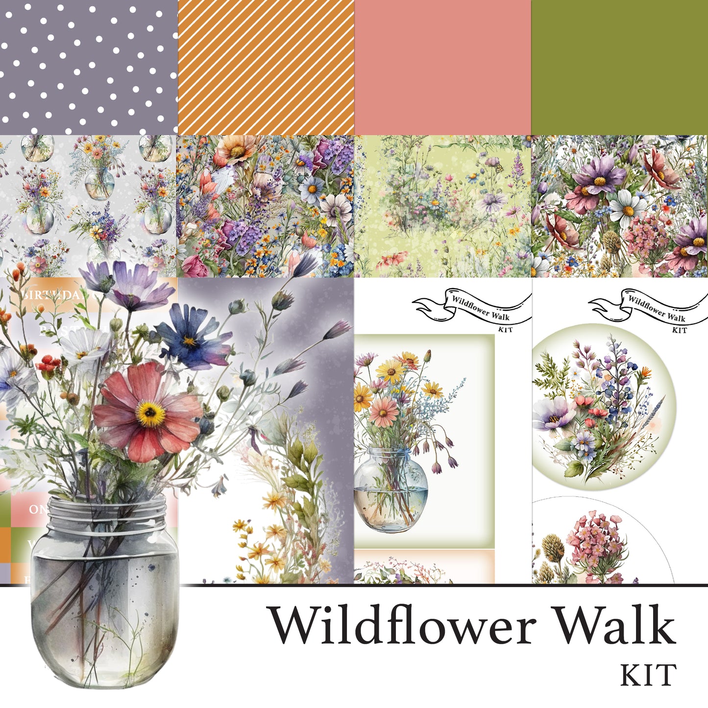 The Crafty Witches Wildflower Walk Digital Collection