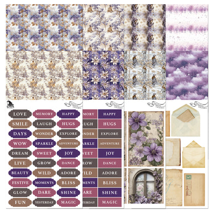 The Crafty Witches Winter Dreams Junk Journal Digital Collection