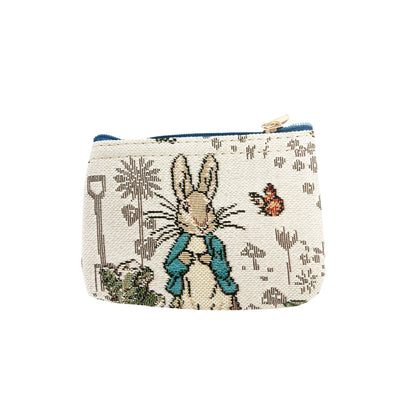 Signature Tapestry Beatrix Potter Peter Rabbit Sling Bag with Zip Purse
