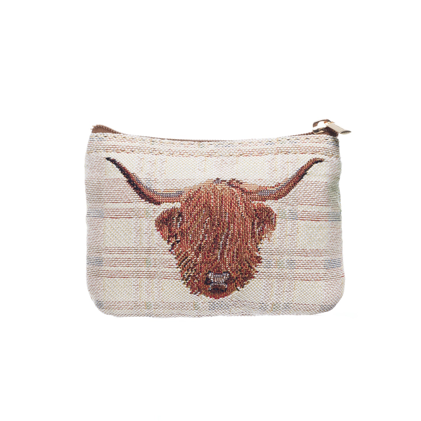 Signare Tapestry Highland Cow Sling Bag with Zip Purse