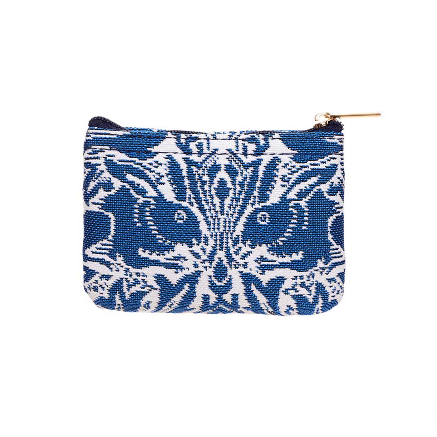 Signare Tapestry William Morris Brother Rabbit Flat Bag with Zip Purse