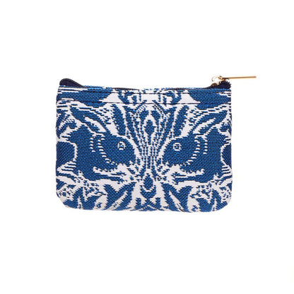 Signare Tapestry William Morris Brother Rabbit Flat Bag with Zip Purse