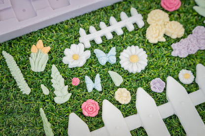 Karen Davies Sugarcraft Cottage Garden Silicone Mould