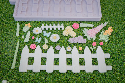 Karen Davies Sugarcraft Cottage Garden Silicone Mould