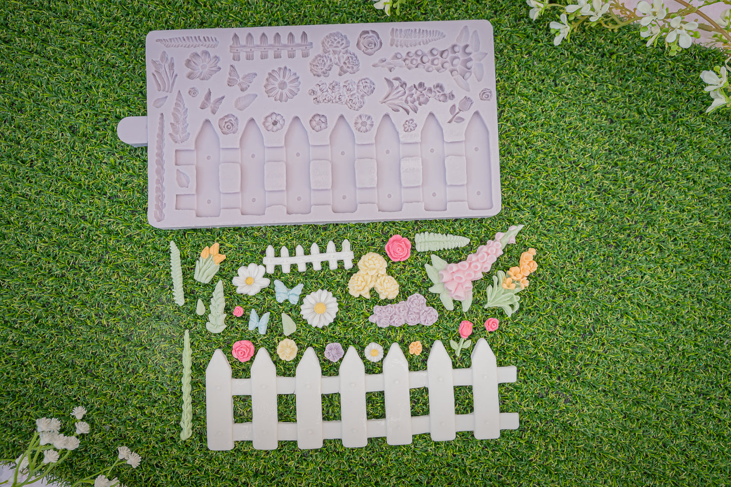 Karen Davies Sugarcraft Cottage Garden Silicone Mould