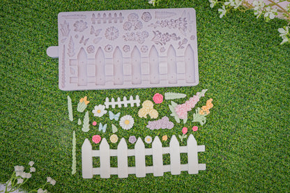 Karen Davies Sugarcraft Cottage Garden Silicone Mould