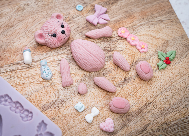 Karen Davies Sugarcraft Build-A-Teddy Silicone Mould