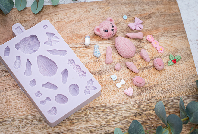 Karen Davies Sugarcraft Build-A-Teddy Silicone Mould