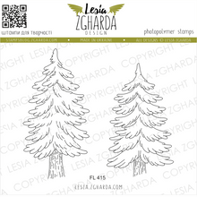 Lesia Zgharda Christmas Tree Collection Stamp Set - 2 Stamps