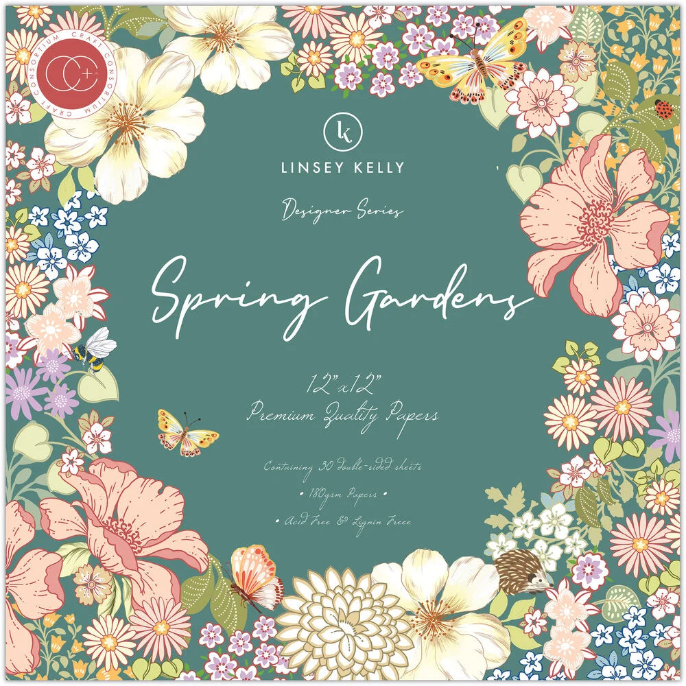 Craft Consortium Spring Gardens 12x12 Inch Paper Pad