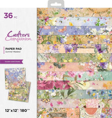 Crafters Companion Summer Meadow 12" x 12" Paper Pad - 36 Sheets