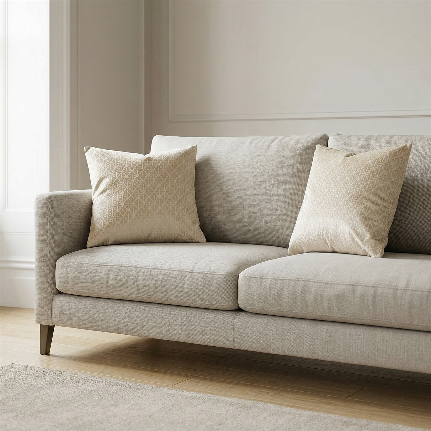 Luxury Living Temple Cushions 18" x 18" (2 Pack) | Soft Filled Cushions with Removable Covers