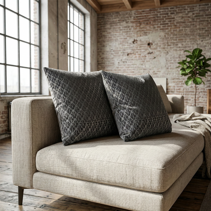 Luxury Living Temple Cushions 18" x 18" (2 Pack) | Soft Filled Cushions with Removable Covers