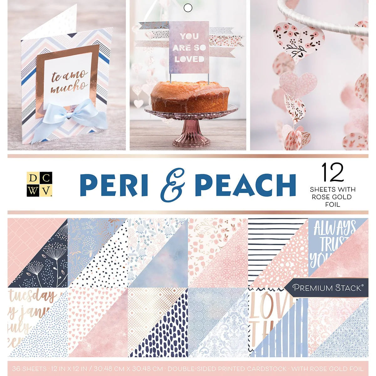 DCWV Double-Sided 12" x 12" Cardstock Stack - 36 Sheets