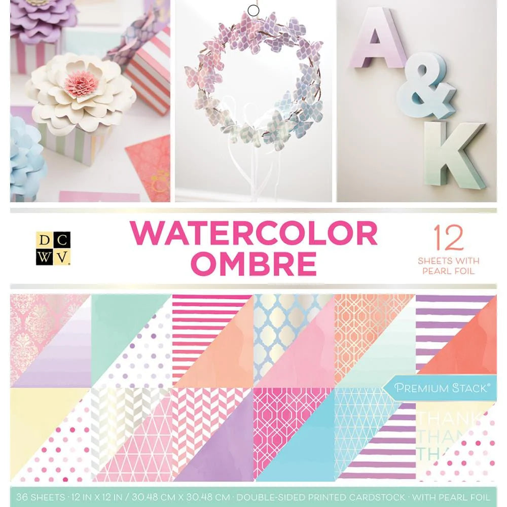 DCWV Double-Sided 12" x 12" Cardstock Stack - 36 Sheets