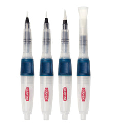 Derwent Push Button Waterbrush Set of 4