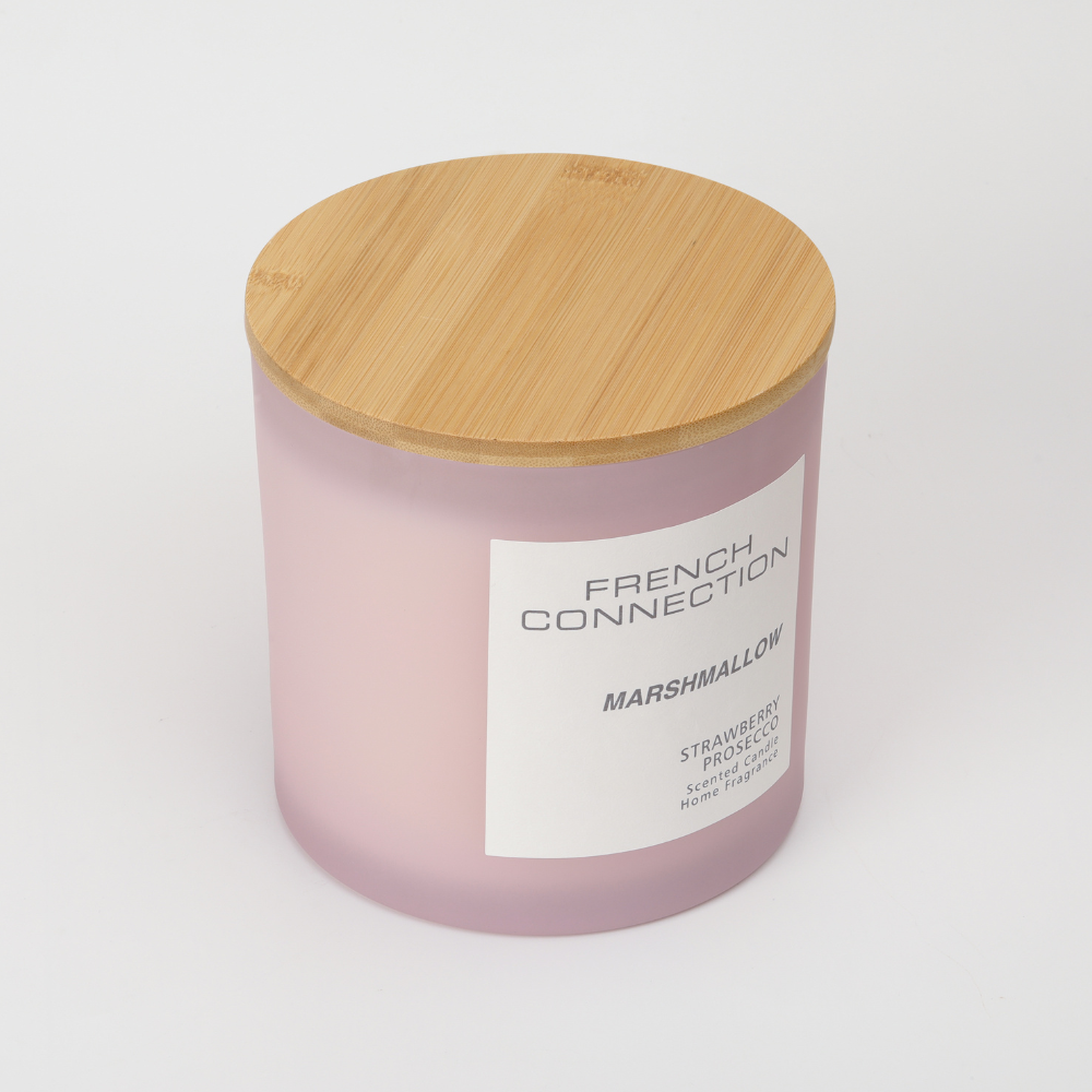 French Connection Pastel Range Marshmallow (Strawberry Prosecco) 4-Wick Candle 1.46kg