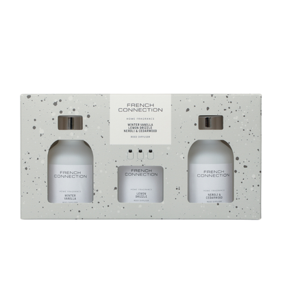 French Connection White Collection Trio of Reed Diffusers 3 x 50ml