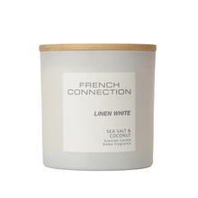French Connection Pastel Range Linen White (Sea Salt & Coconut) 4-Wick Candle 1.46kg