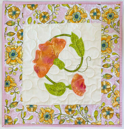 Quilter's Trading Post Jacobean Flowers Applique Blocks Pattern